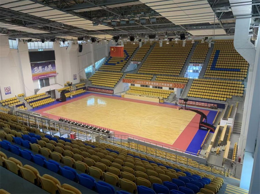 大朗體育館看臺(tái)座椅升級(jí)翻新